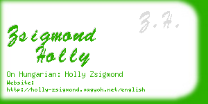 zsigmond holly business card